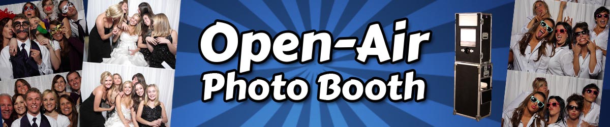 Open Air Phoot Booth with Fun Photo Strips